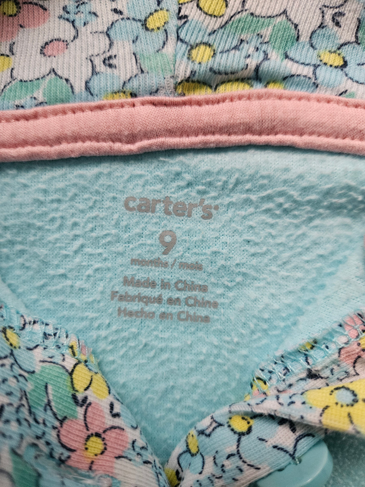 Carter’s Fleece-Overall mit Kapuze & Öhrchen | Gr. 74
