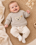 Steiff Strickpullover mit Teddy-Applikation 🐻 | Gr. 62