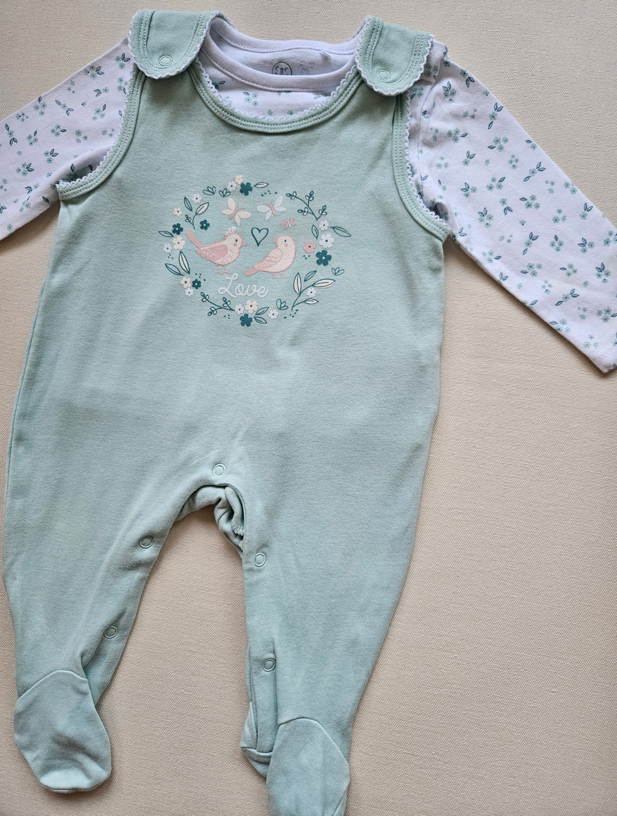 Liegelind 2-teiliges Babyset mit Strampler & Shirt | Gr. 62