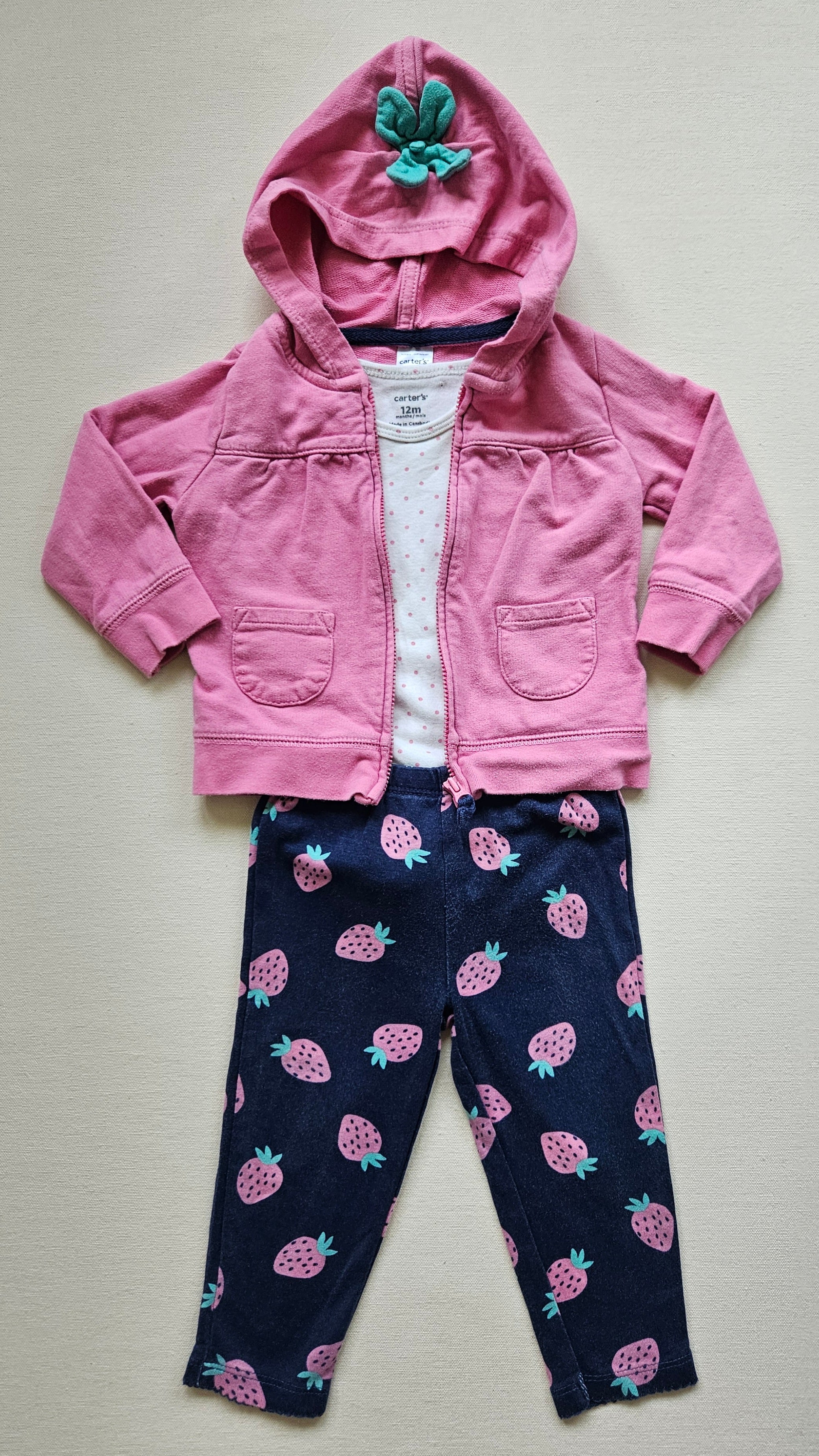 Carter’s 3-teiliges Erdbeer-Outfit 🍓 | Gr. 80