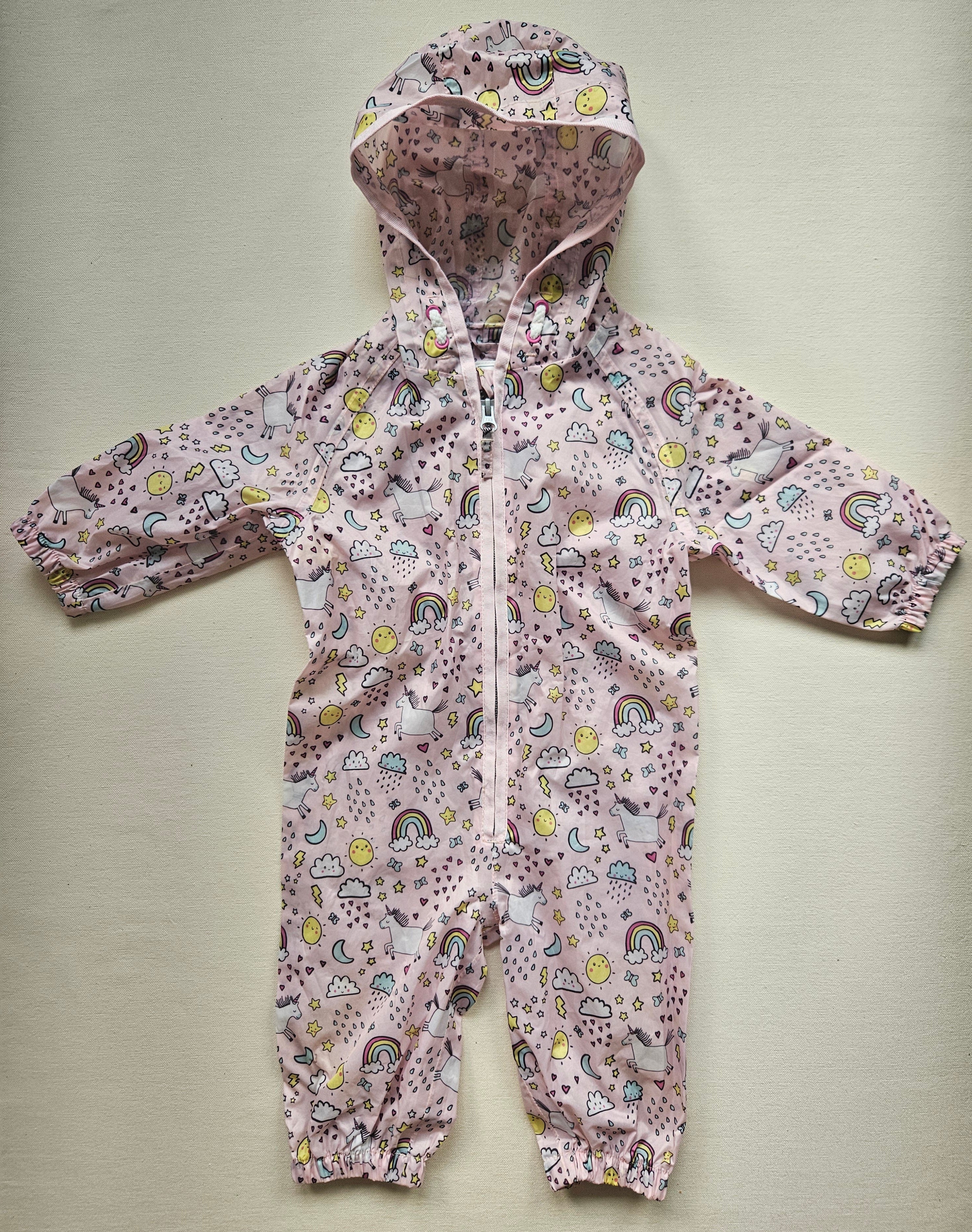 Next Regenoverall mit Einhorn- & Regenbogenprint 🌈🦄 | Gr. 80