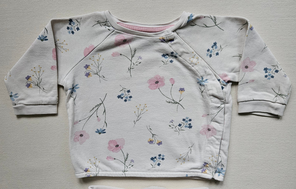 H&M 2-teiliges Baby-Set mit Blumenprint | Gr. 68