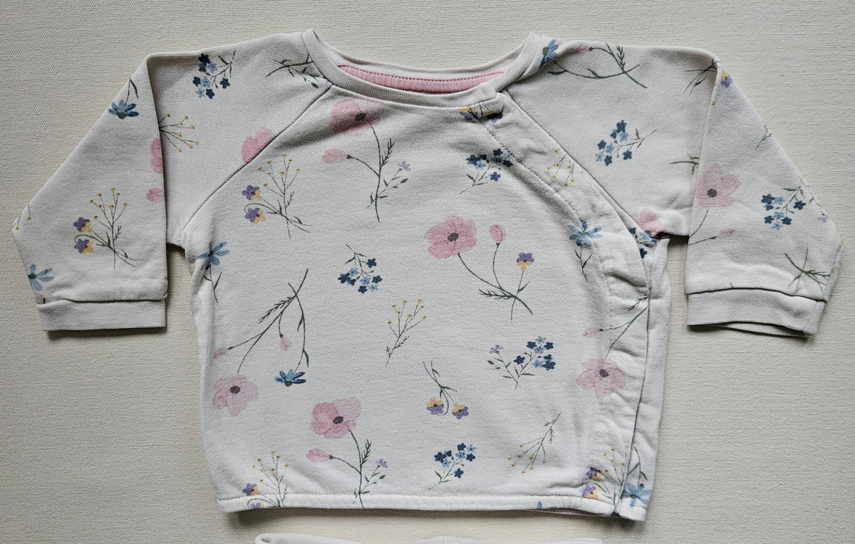 H&M 2-teiliges Baby-Set mit Blumenprint | Gr. 68