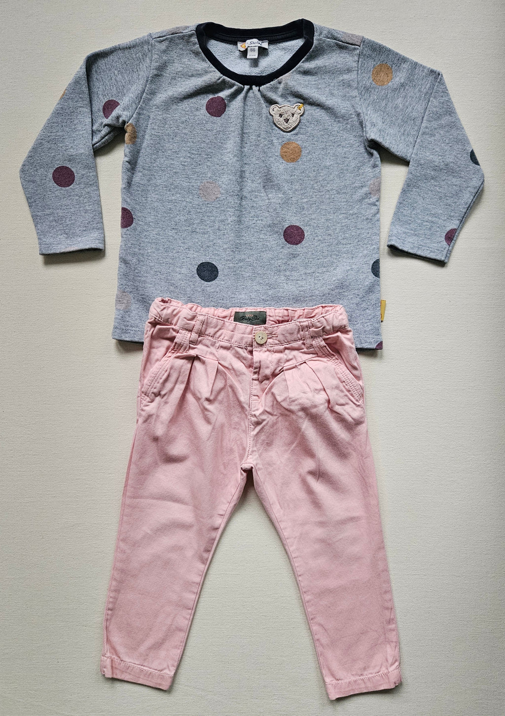 Steiff & Zara Outfit-Set – Sweatshirt & Hose | Gr. 86