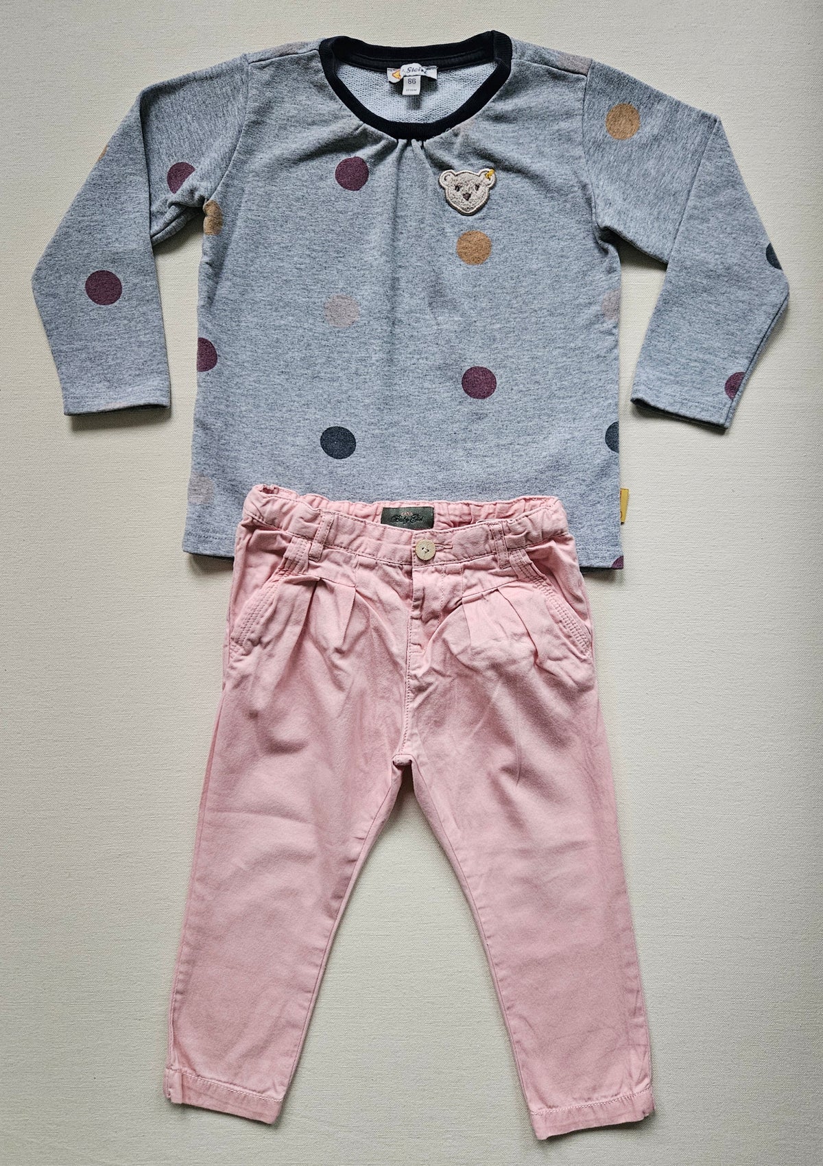 Steiff & Zara Outfit-Set – Sweatshirt & Hose | Gr. 86