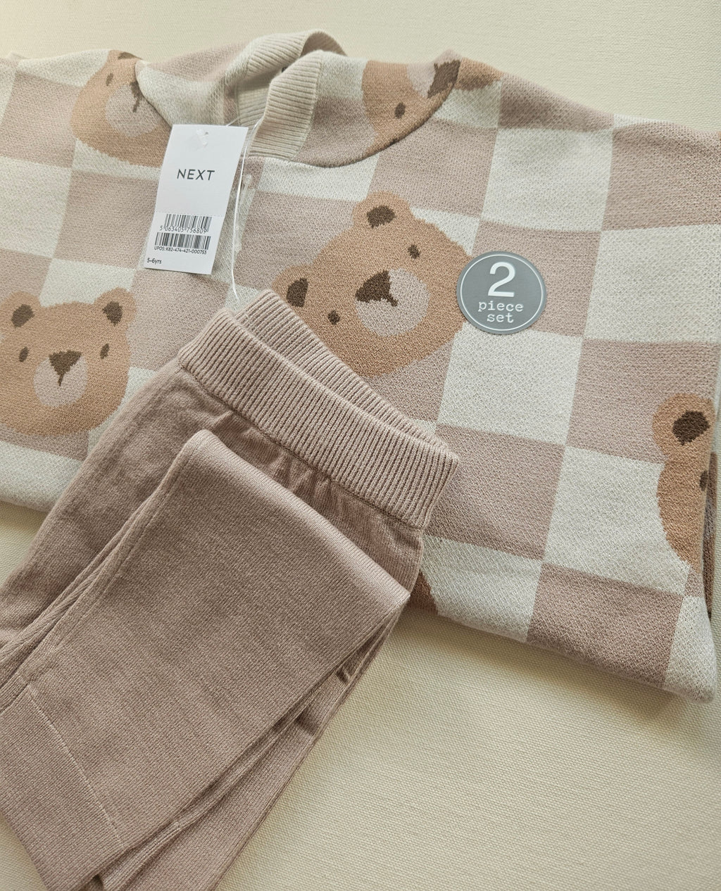 Next Strick-Set mit Bärenmotiv 🐻 | Gr. 116 | Neu mit Etikett