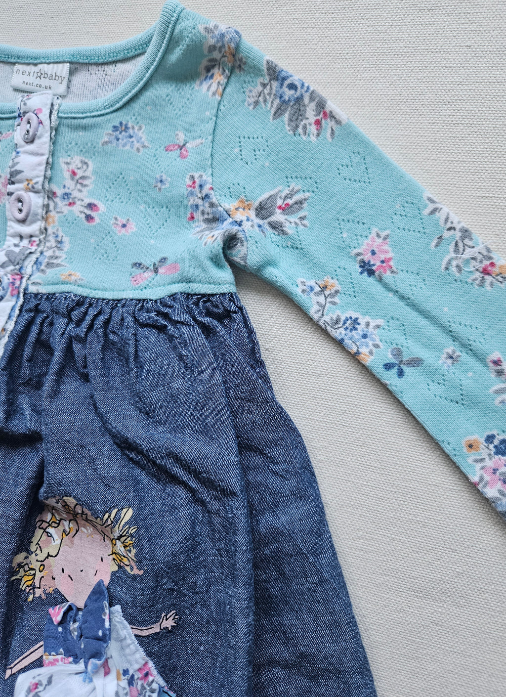 Next Baby Kleid mit Blumen & Applikationen | Gr. 68