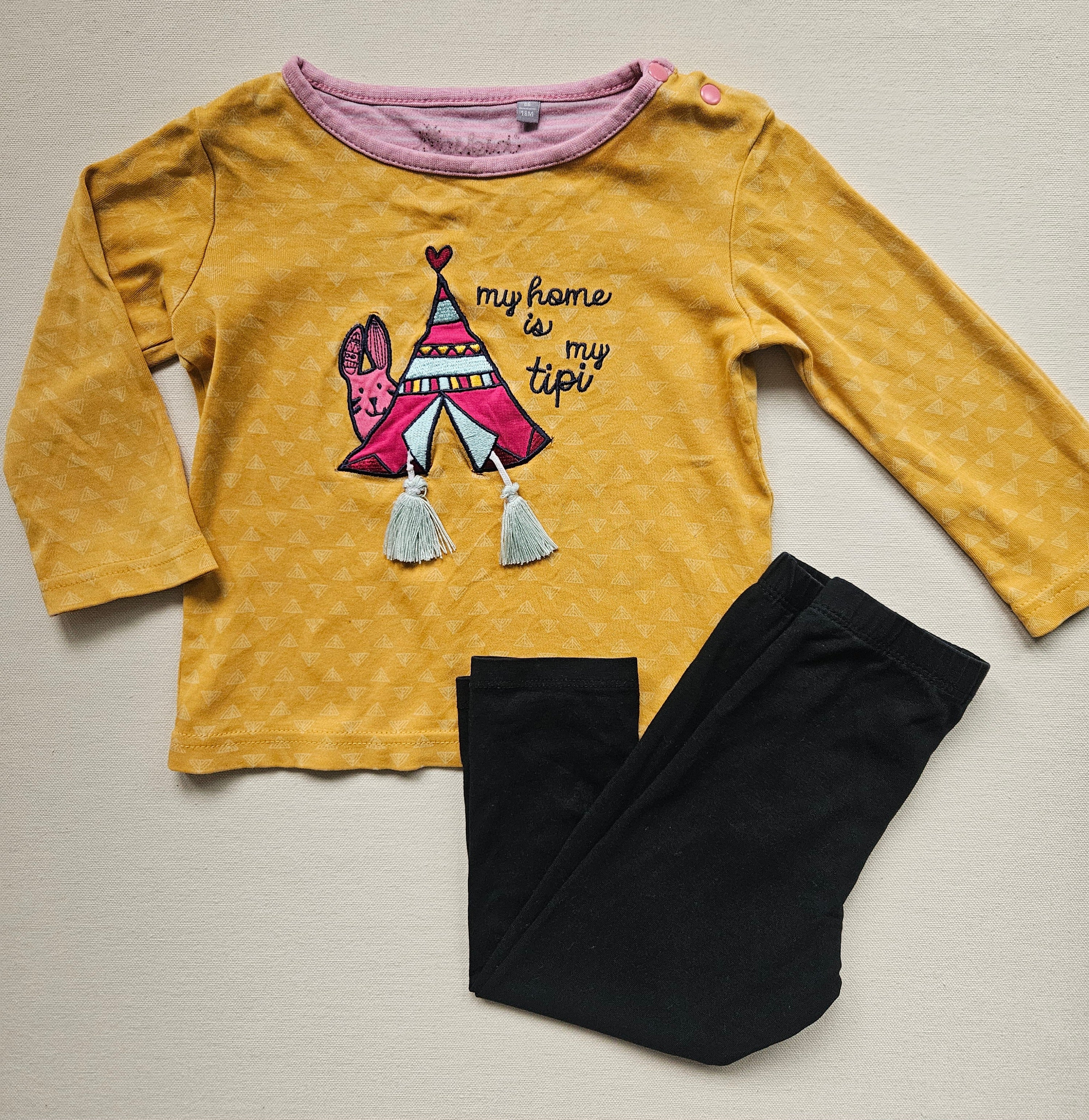 Sigikid Langarmshirt & Minymo Leggings – Outfit | Gr. 86