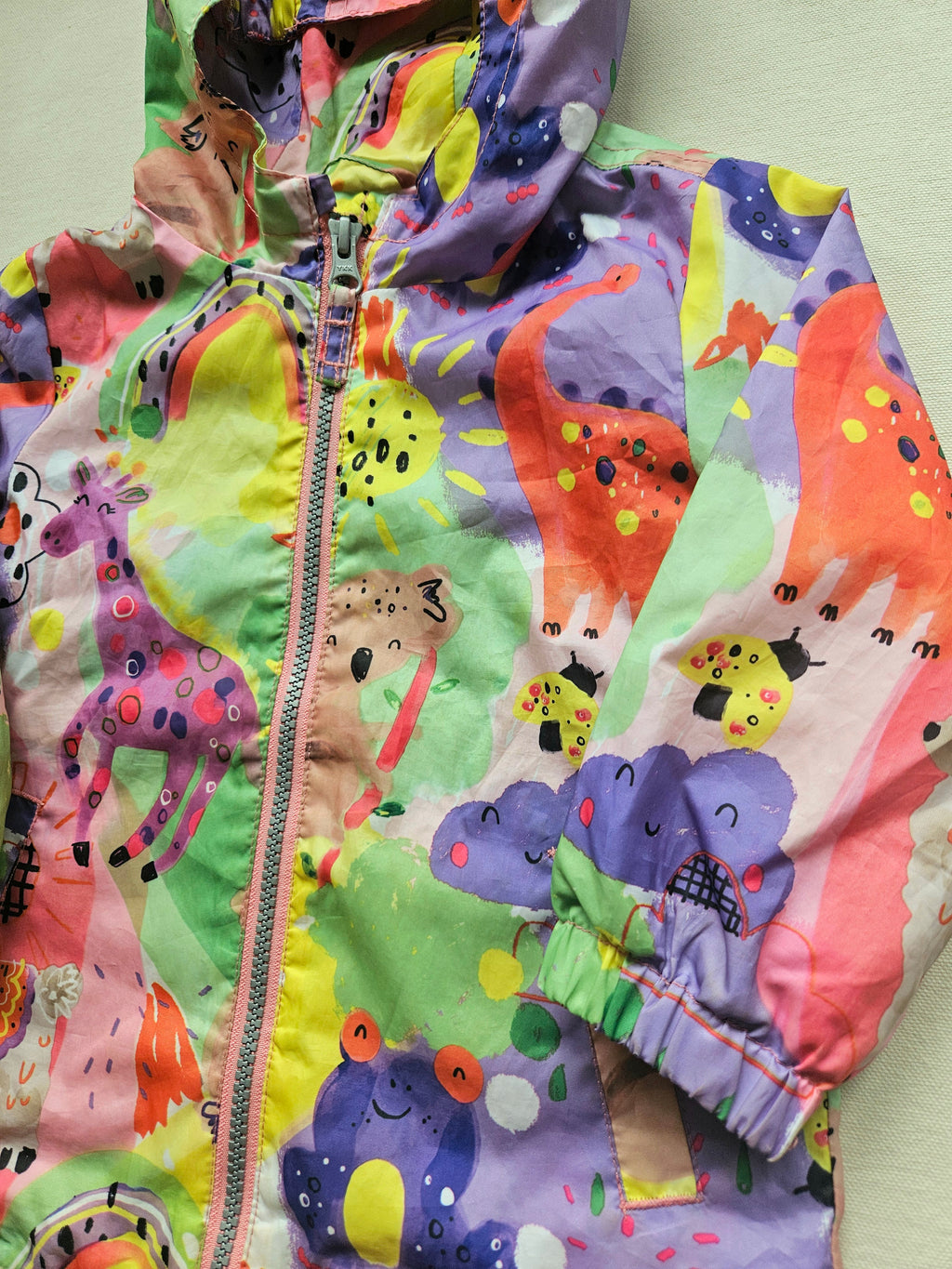 Next Regenbogen & Tiere Übergangsjacke 🌈 | Gr. 86