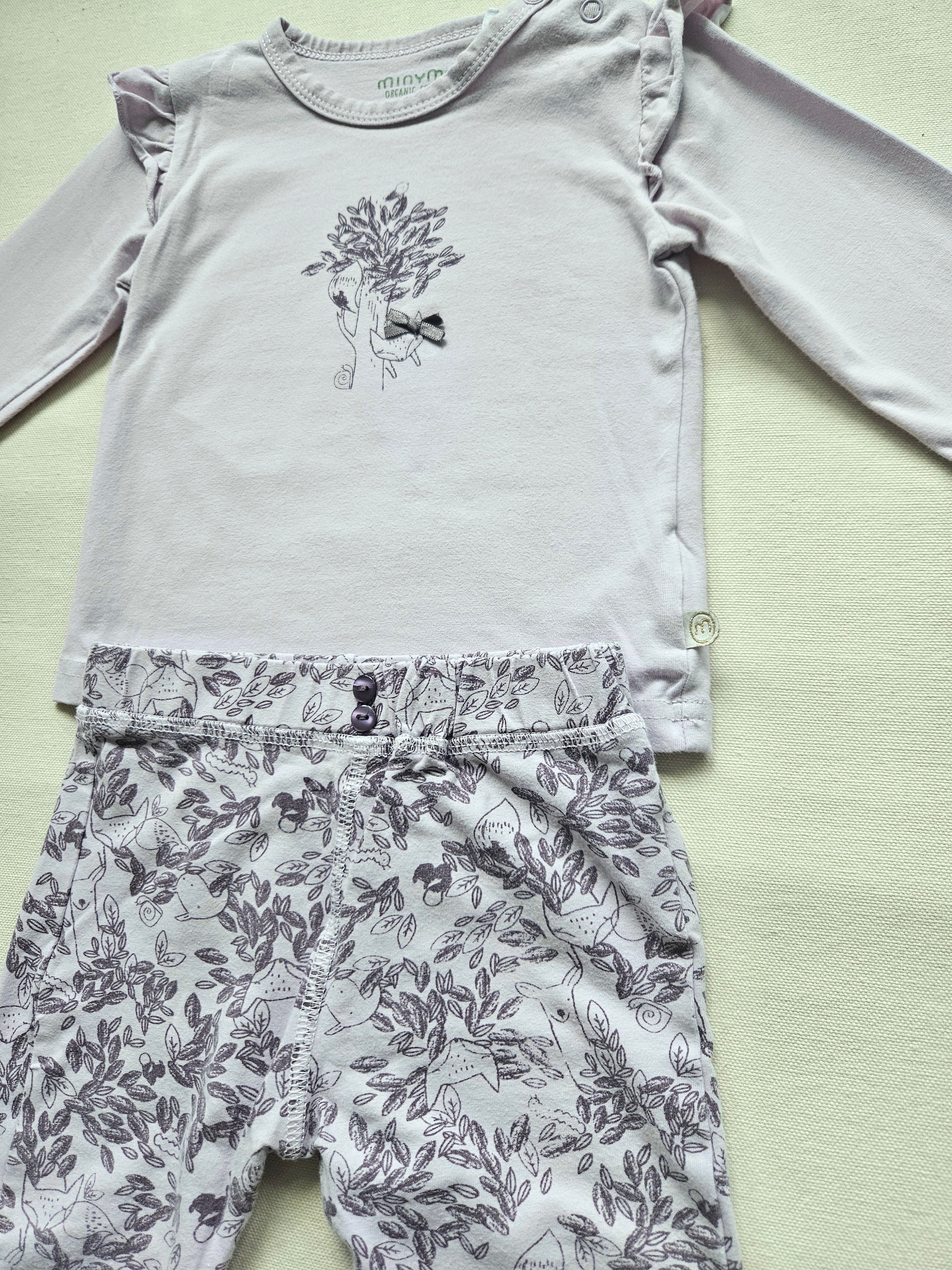 Minymo Organic Cotton Set mit Langarmshirt & Leggings | Gr. 74
