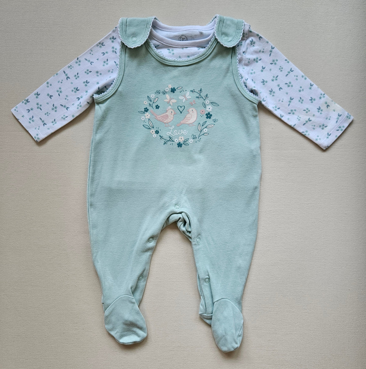 Liegelind 2-teiliges Babyset mit Strampler & Shirt | Gr. 62