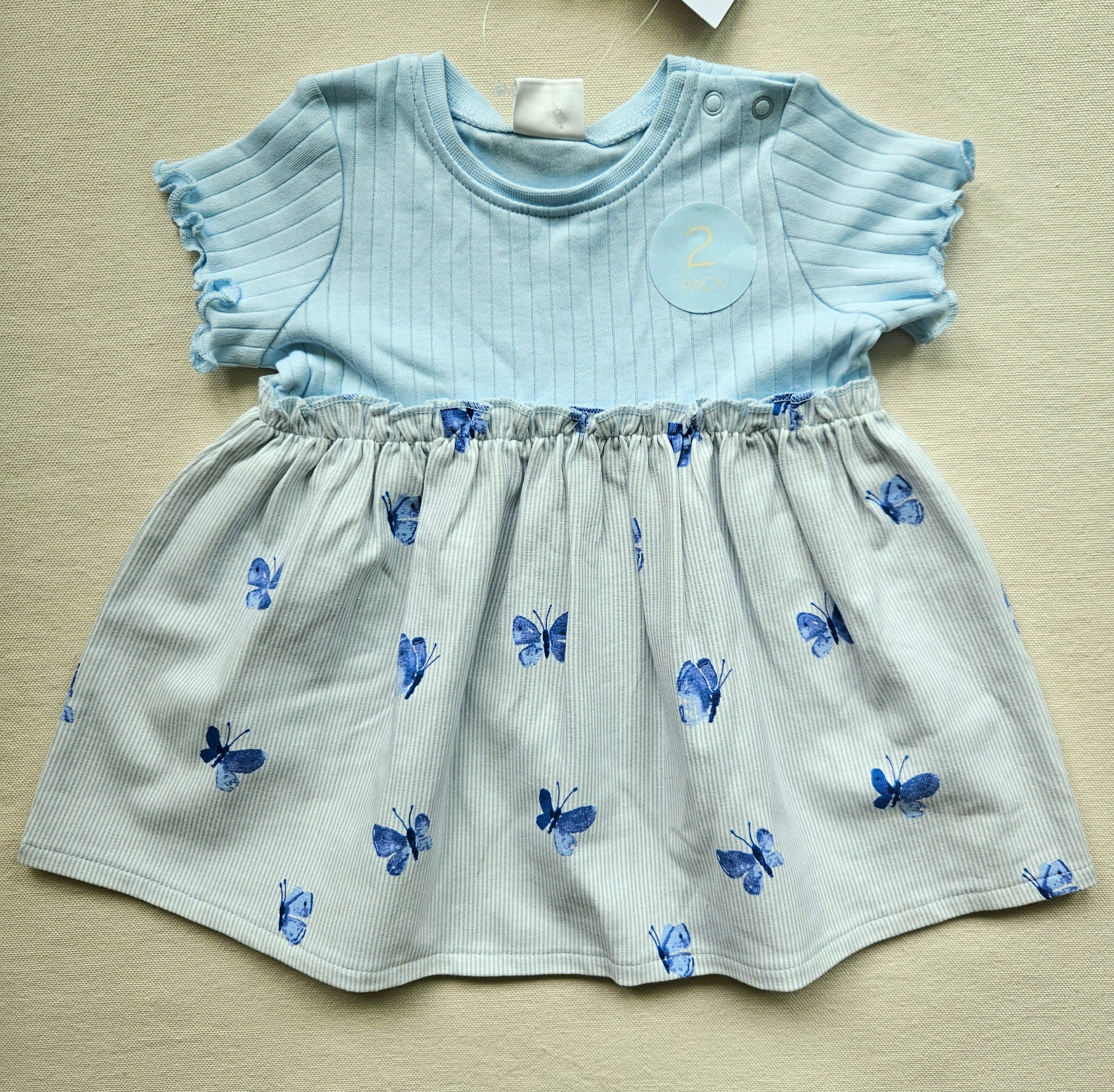 Next Baby 2er-Kleiderset 🦋 | Gr. 62 | Neu mit Etikett