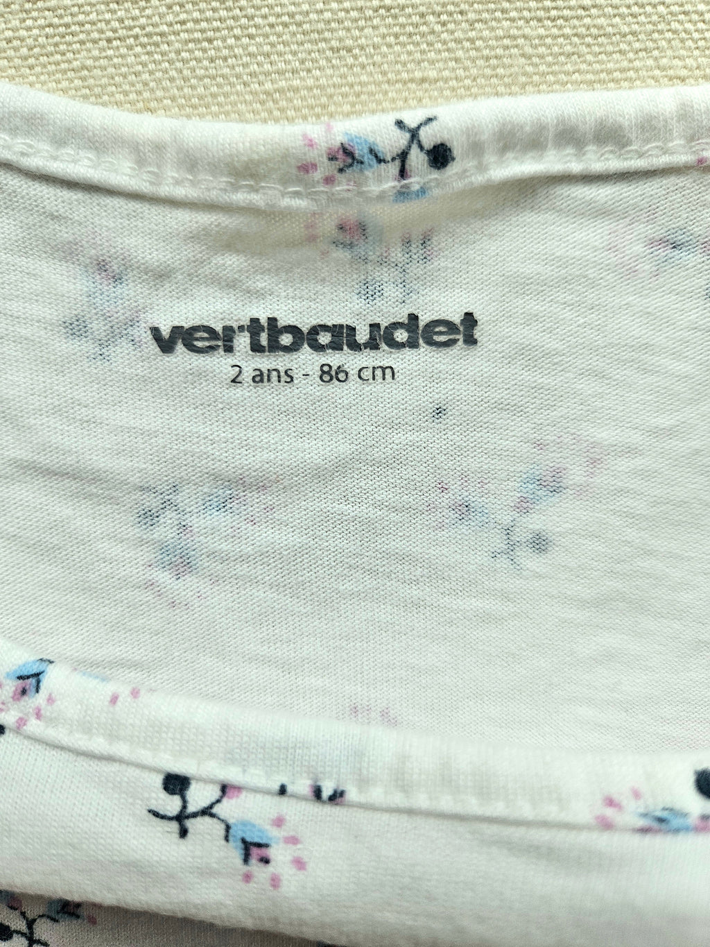 Vertbaudet Outfit mit Musselin-Rock | Gr. 86