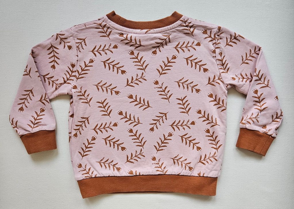 ALANA Bio-Sweatshirt mit Blättermuster | Gr. 104