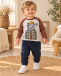 Vertbaudet & NEXT Jungen-Set mit Bärenprint | Gr. 80/86
