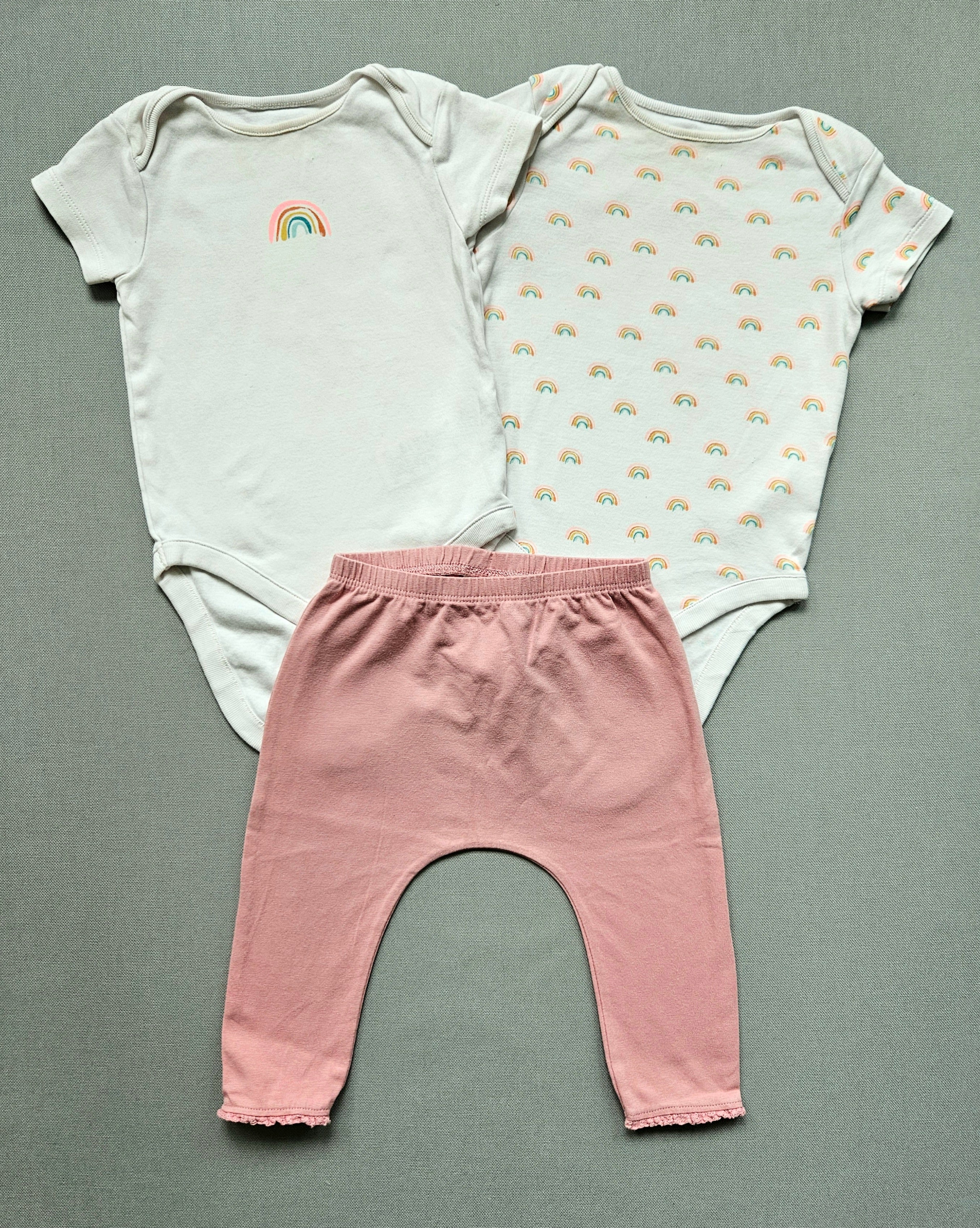 Next Outfit-Set „rainbow“ 3-teilig 🌈 | Gr. 74