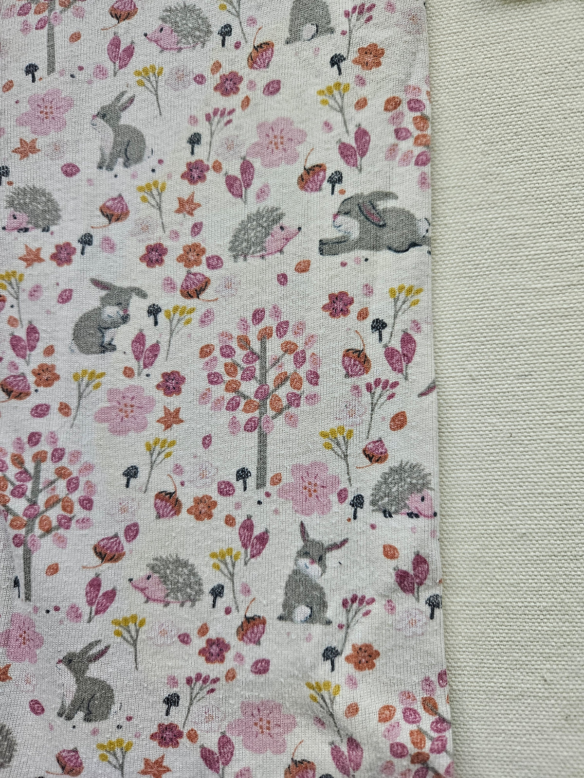 People Wear Organic Overall mit Waldtier-Print 🌸🦔 | Gr. 86/92