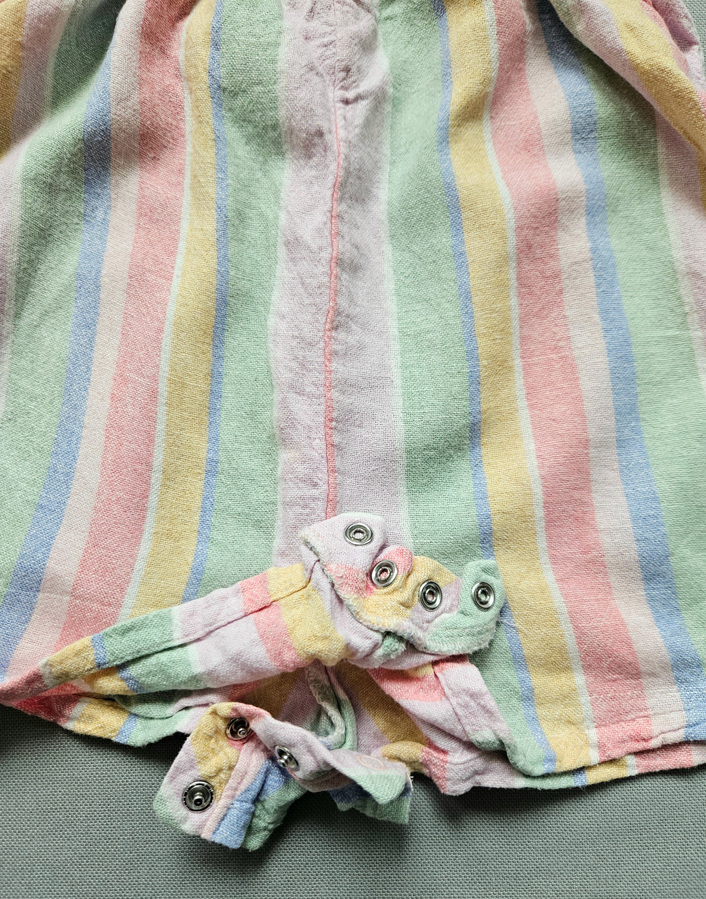 Next Sommer-Romper mit Pastellstreifen | Gr. 74