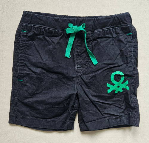 Benetton Shorts mit Logo Schwarz | Gr. 90