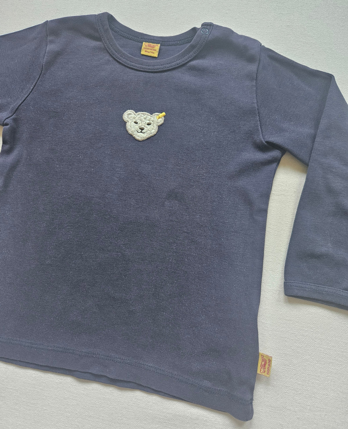 Steiff Langarmshirt mit Teddy-Applikation 🐻 | Gr. 80