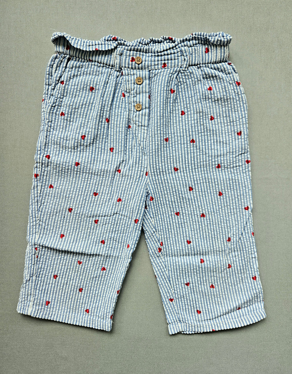 Sommerhose mit Herzchen - Größe 110 - VERTBAUDET
