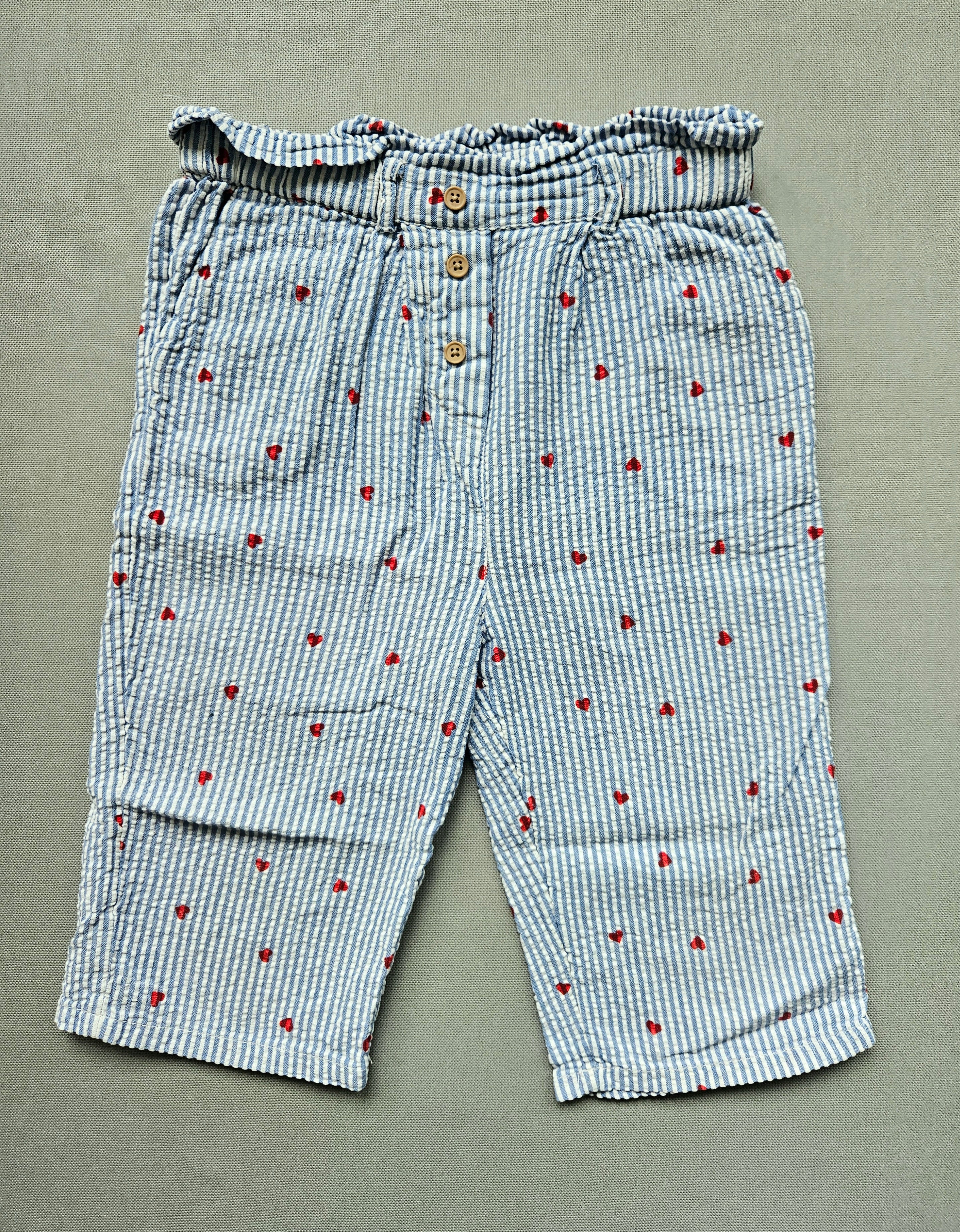 Sommerhose mit Herzchen - Größe 110 - VERTBAUDET