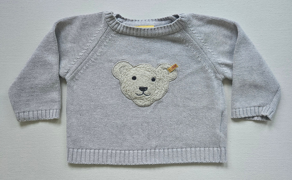 Steiff Strickpullover mit Teddy-Applikation 🐻 | Gr. 62