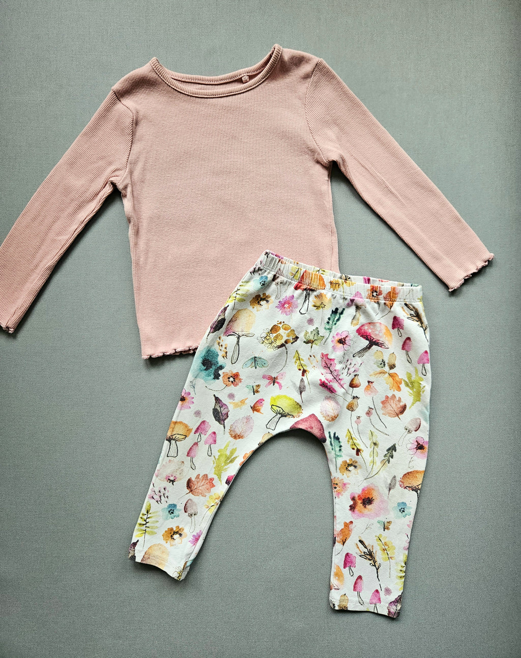 Next Outfit Langarmshirt + Leggings 🍄‍🟫 | Gr. 80