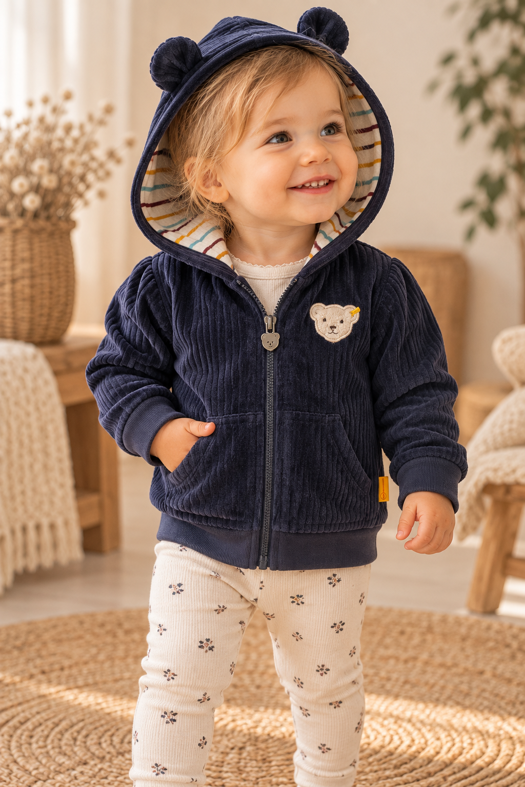 Steiff Cordjacke mit Bärenohren 🧸 | Gr. 86