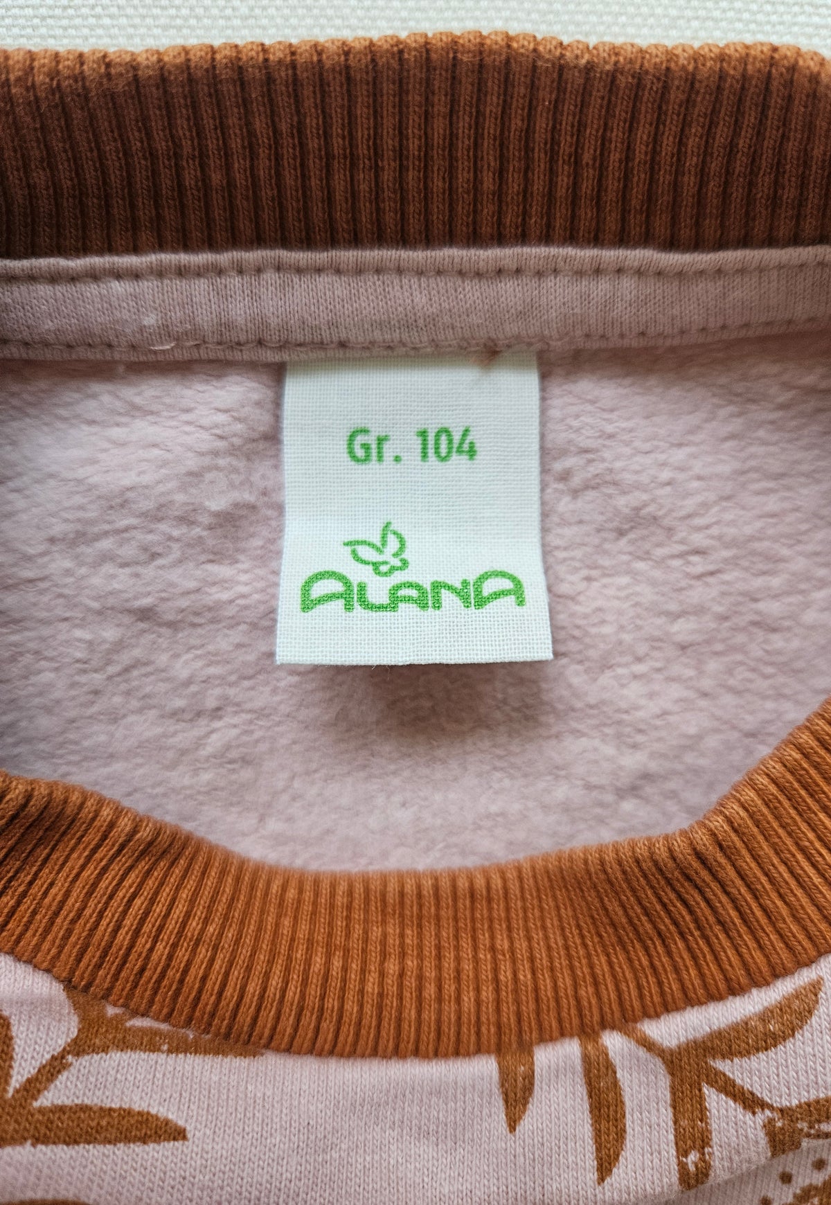 ALANA Bio-Sweatshirt mit Blättermuster | Gr. 104