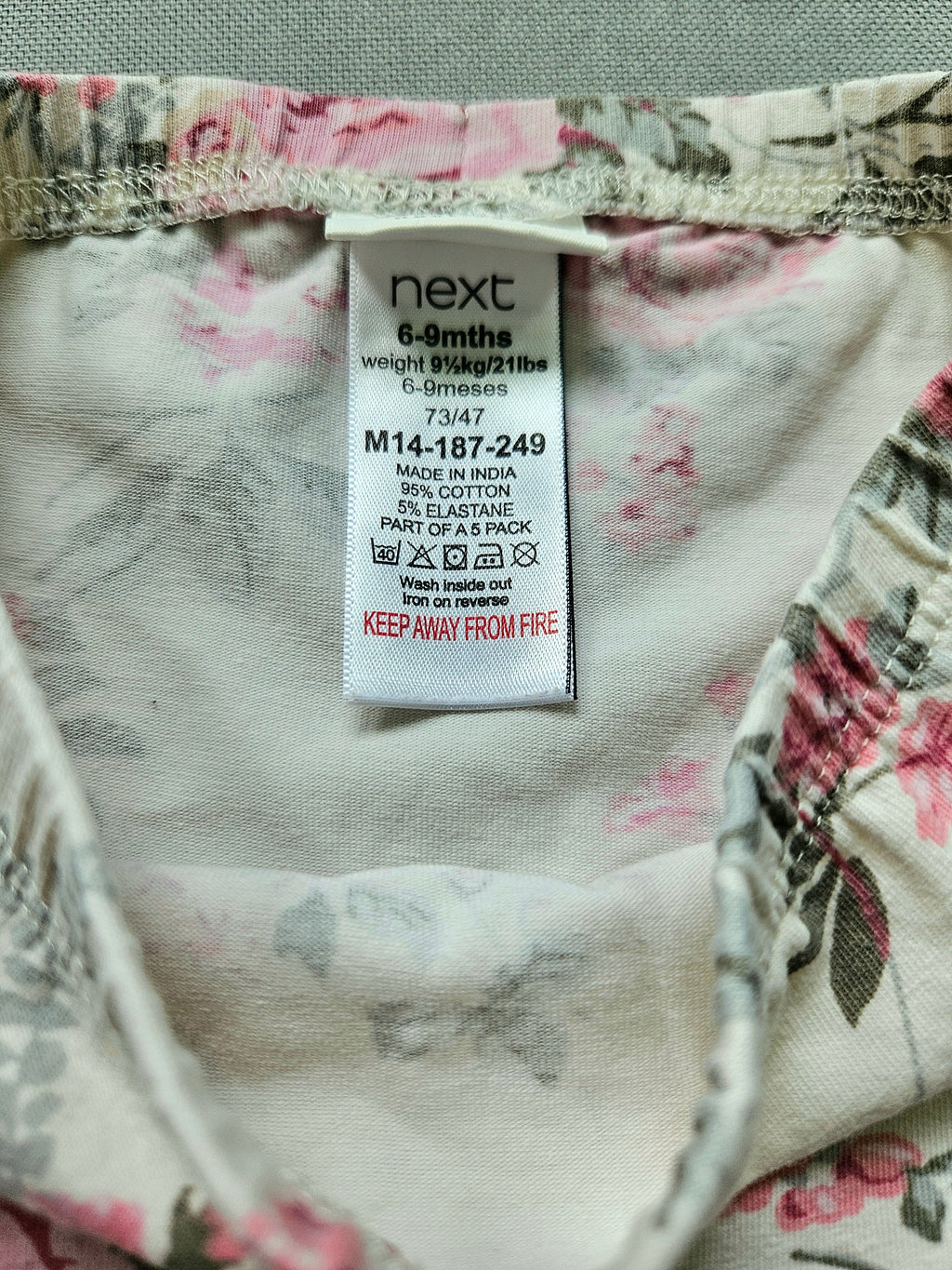 Next Outfit-Set mit Musselin-Oberteil & floraler Leggings 🌸 | Gr. 74