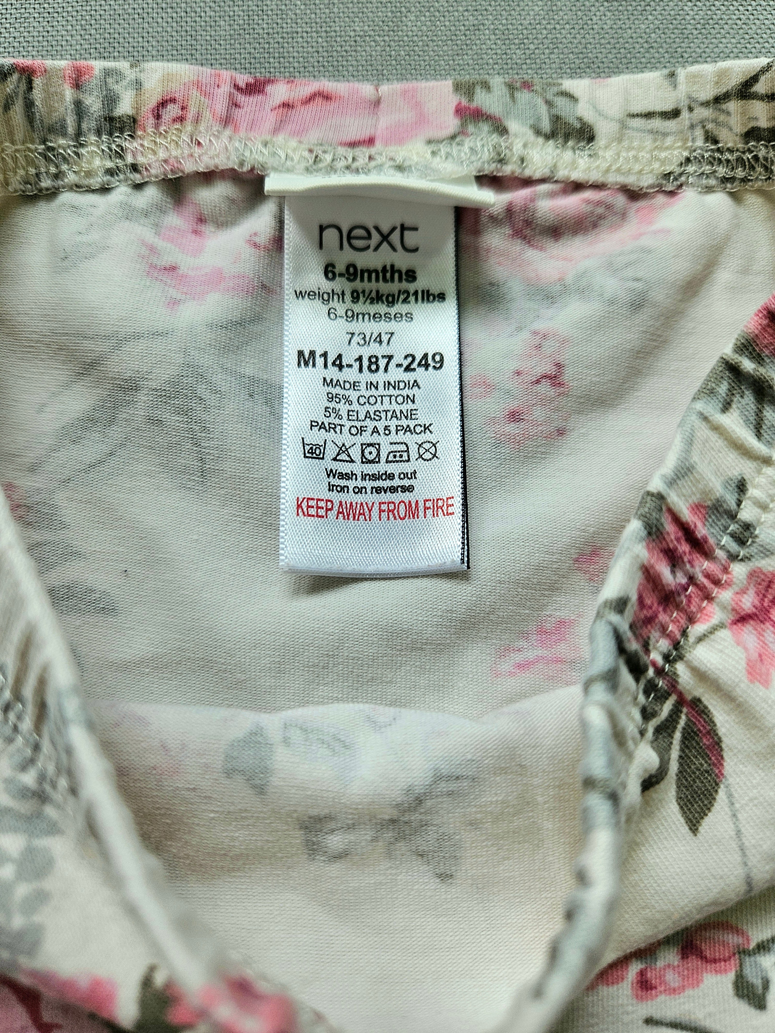 Next Outfit-Set mit Musselin-Oberteil & floraler Leggings 🌸 | Gr. 74