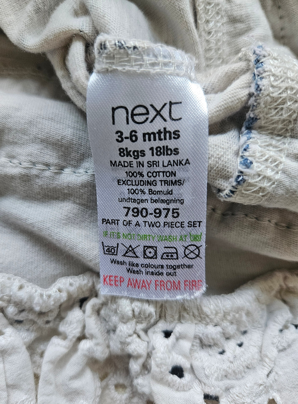 NEXT Mädchen-Set mit Rüschenrock & Leggings | Gr. 68