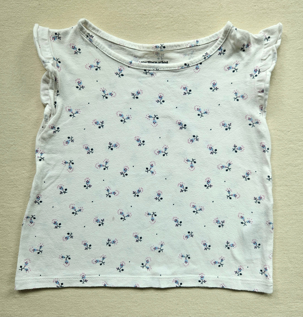 Vertbaudet Outfit mit Musselin-Rock | Gr. 86