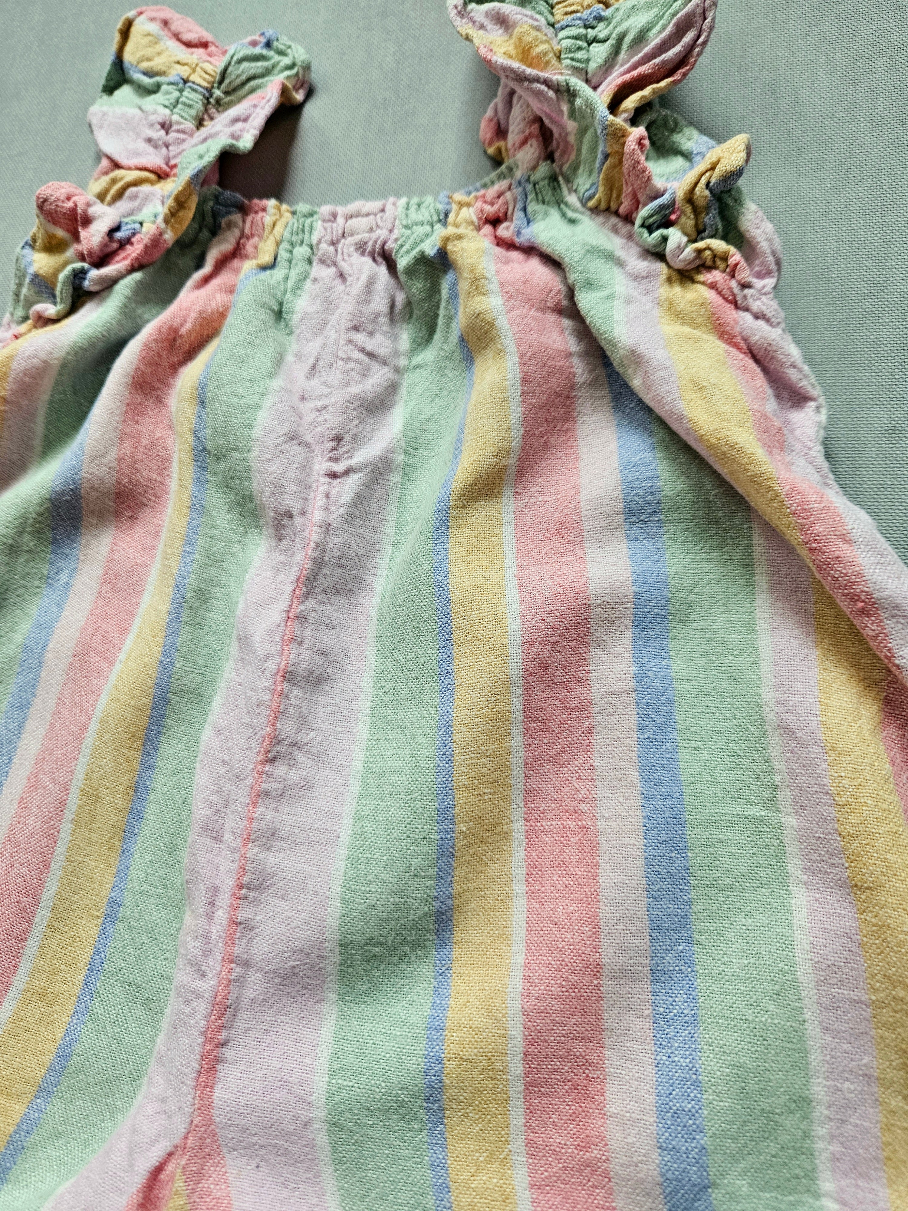 Next Sommer-Romper mit Pastellstreifen | Gr. 74