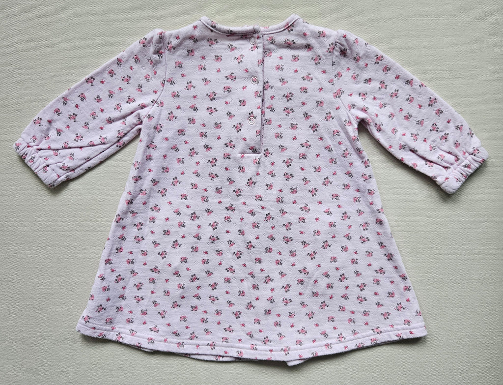 Next Baby Langarmkleid mit Blümchenmuster & Spitzendetails 🌸 | Gr. 68