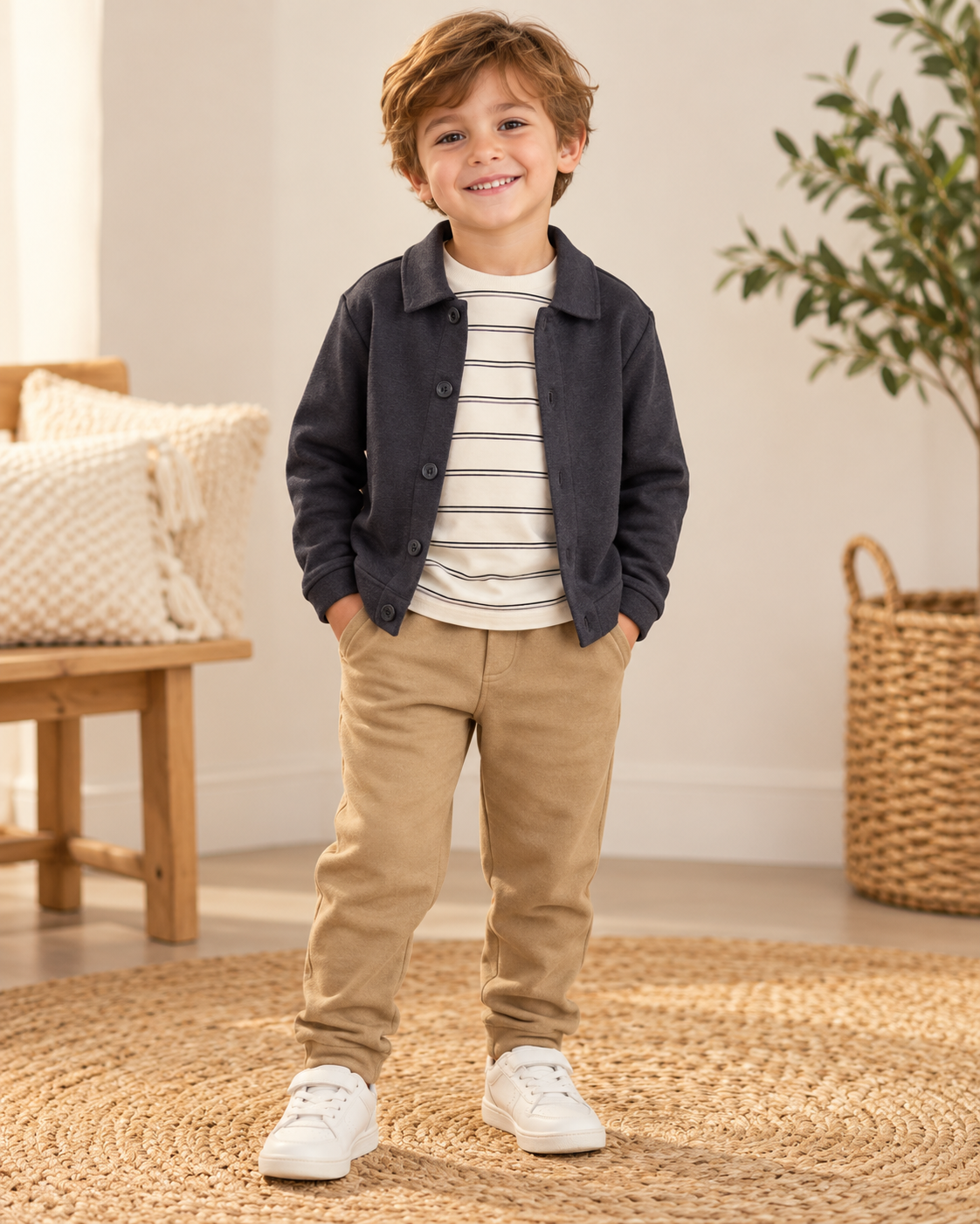 Set Outfit 3tlg NEU Jogger, Langarmshirt, Jacke - Größe 116 - NEXT