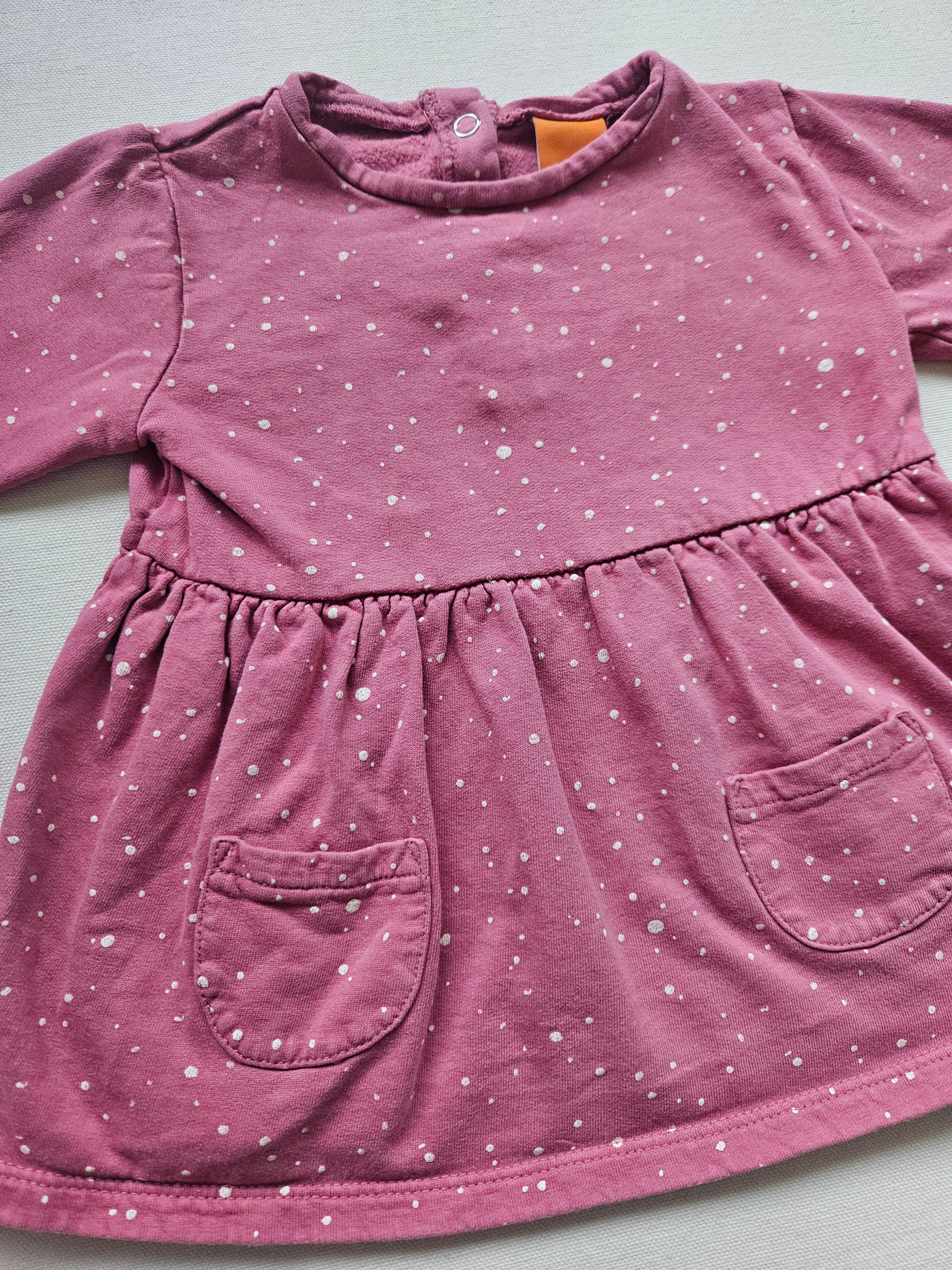 Pusblu Kleid & Next Baby Leggings – Schwanenprint 🦢 | Gr. 74