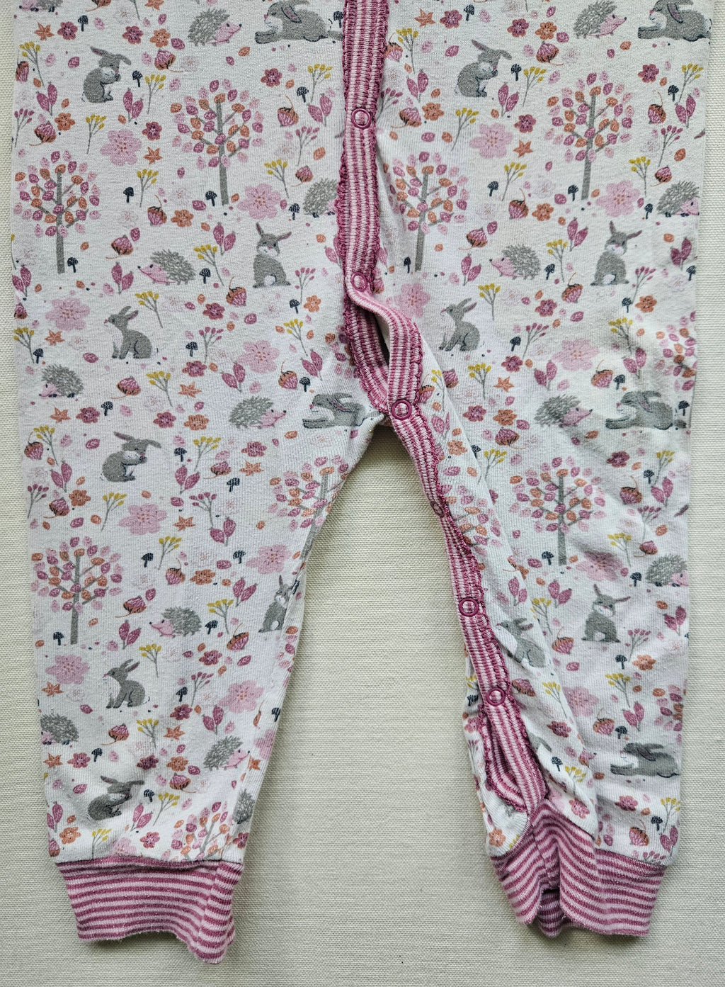 People Wear Organic Overall mit Waldtier-Print 🌸🦔 | Gr. 86/92