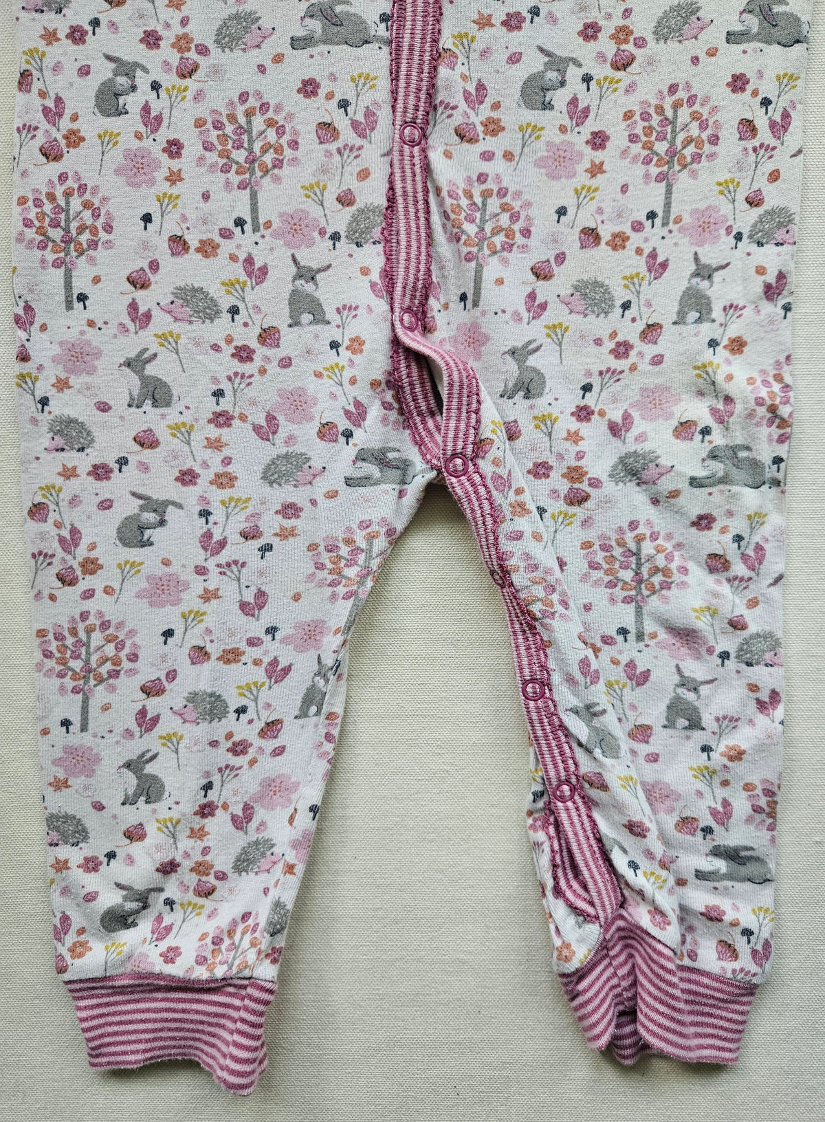 People Wear Organic Overall mit Waldtier-Print 🌸🦔 | Gr. 86/92