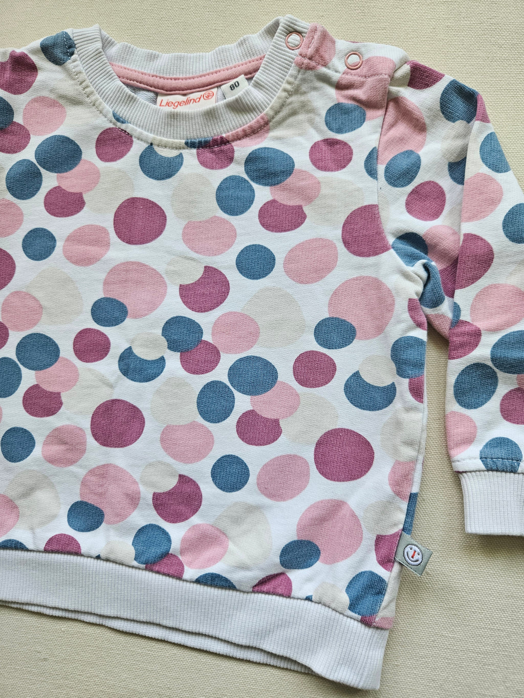 Liegelind Sweatshirt mit buntem Punkte-Muster | Gr. 80
