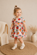 Next Kleid mit fröhlichem Obst-Print 🍒 | Gr. 86