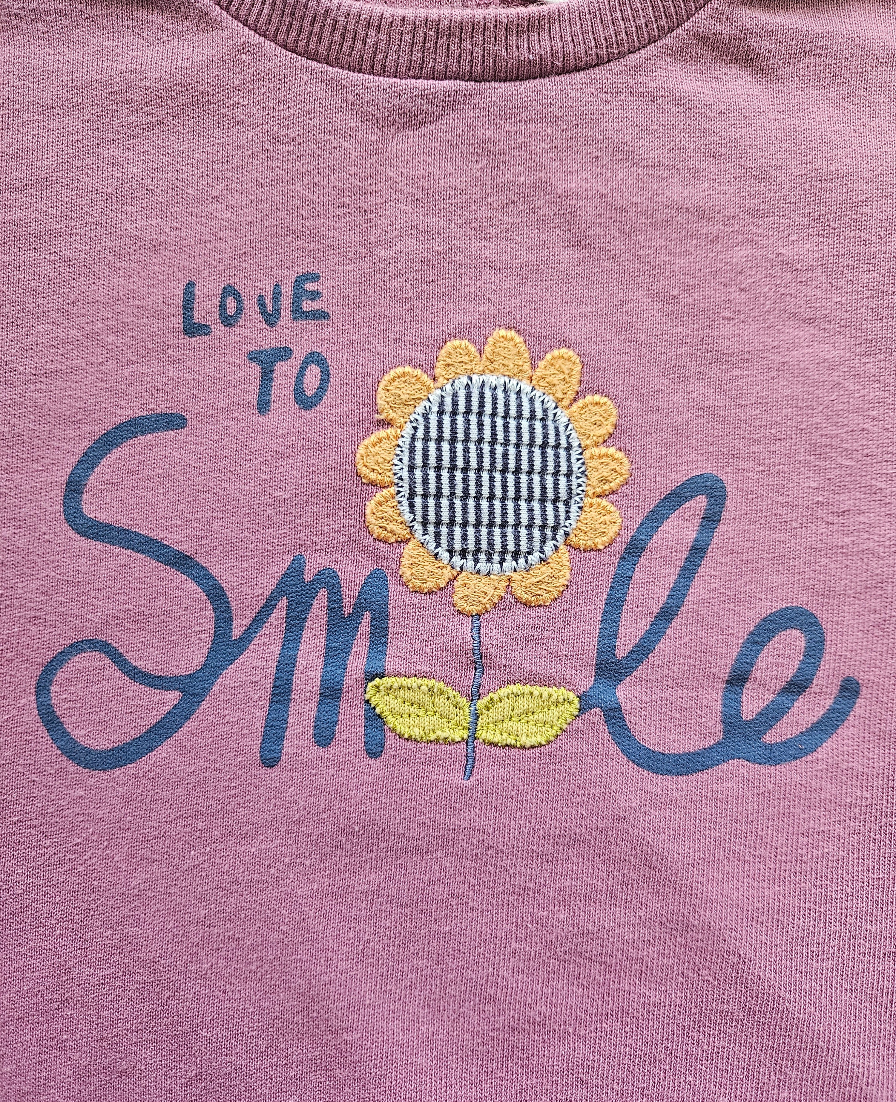 Next Baby Sweater „Love to Smile“ 🌻 | Gr. 80