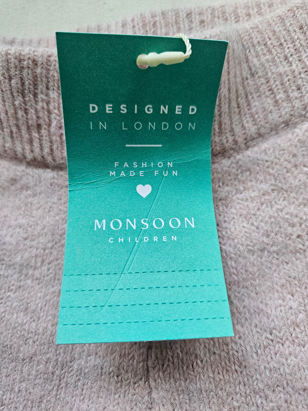 Monsoon Children Strickhose in Altrosa mit Zopfmuster ❄️ | Gr. 98/104