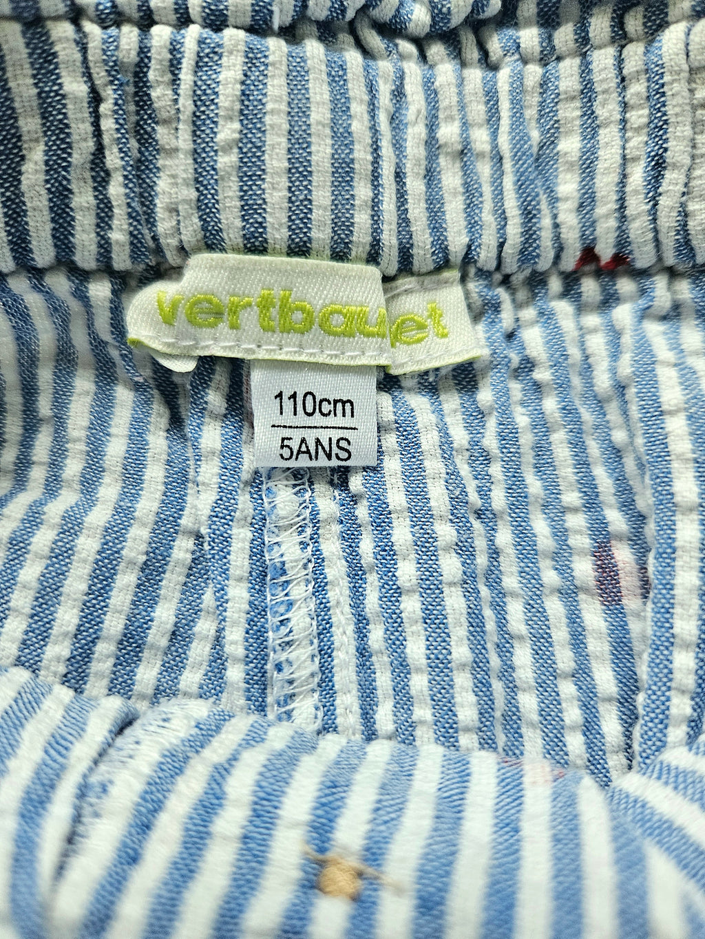Sommerhose mit Herzchen - Größe 110 - VERTBAUDET