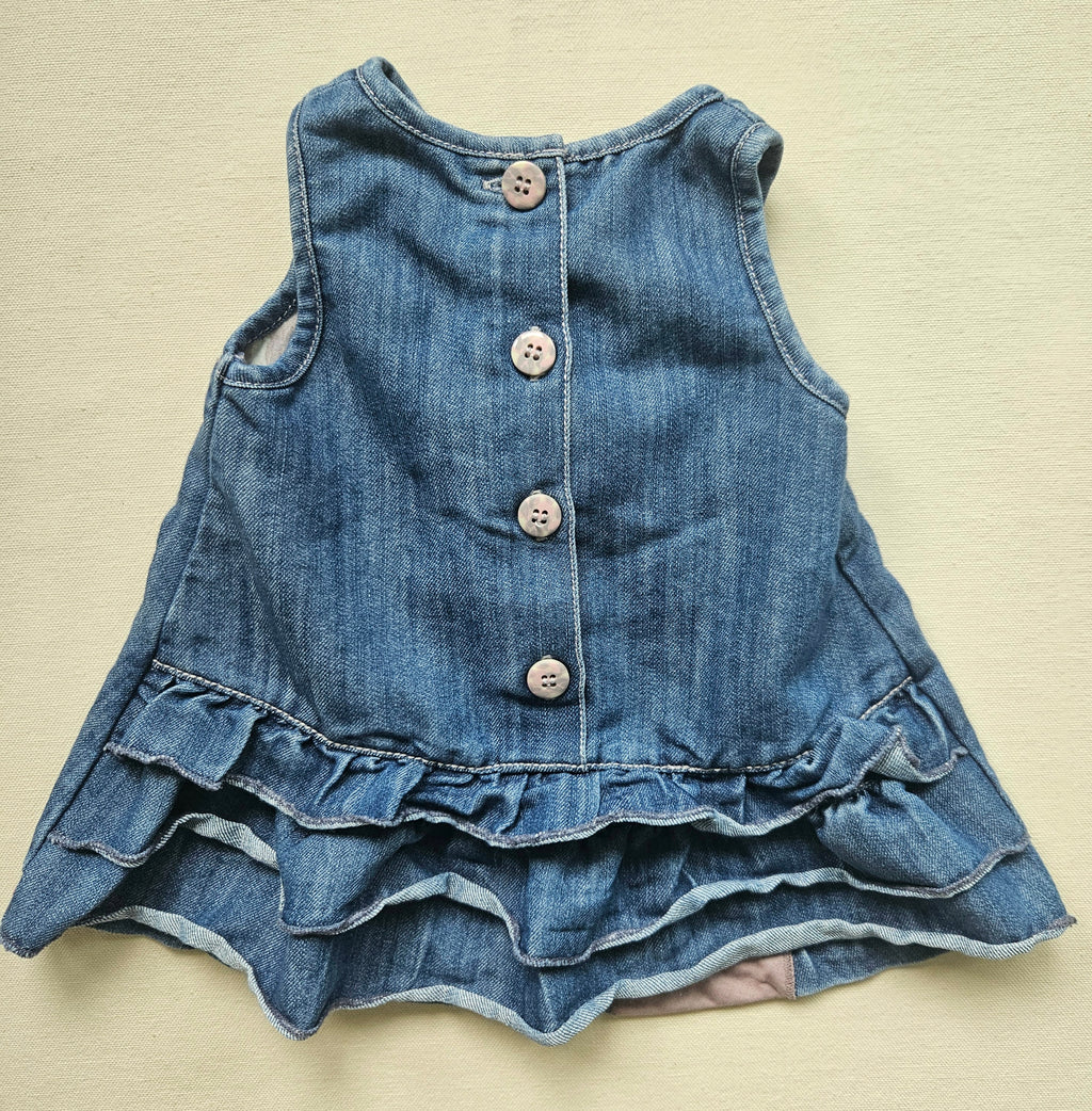 Next Jeanskleid mit Hasenmotiv 🐰 | Gr. 62