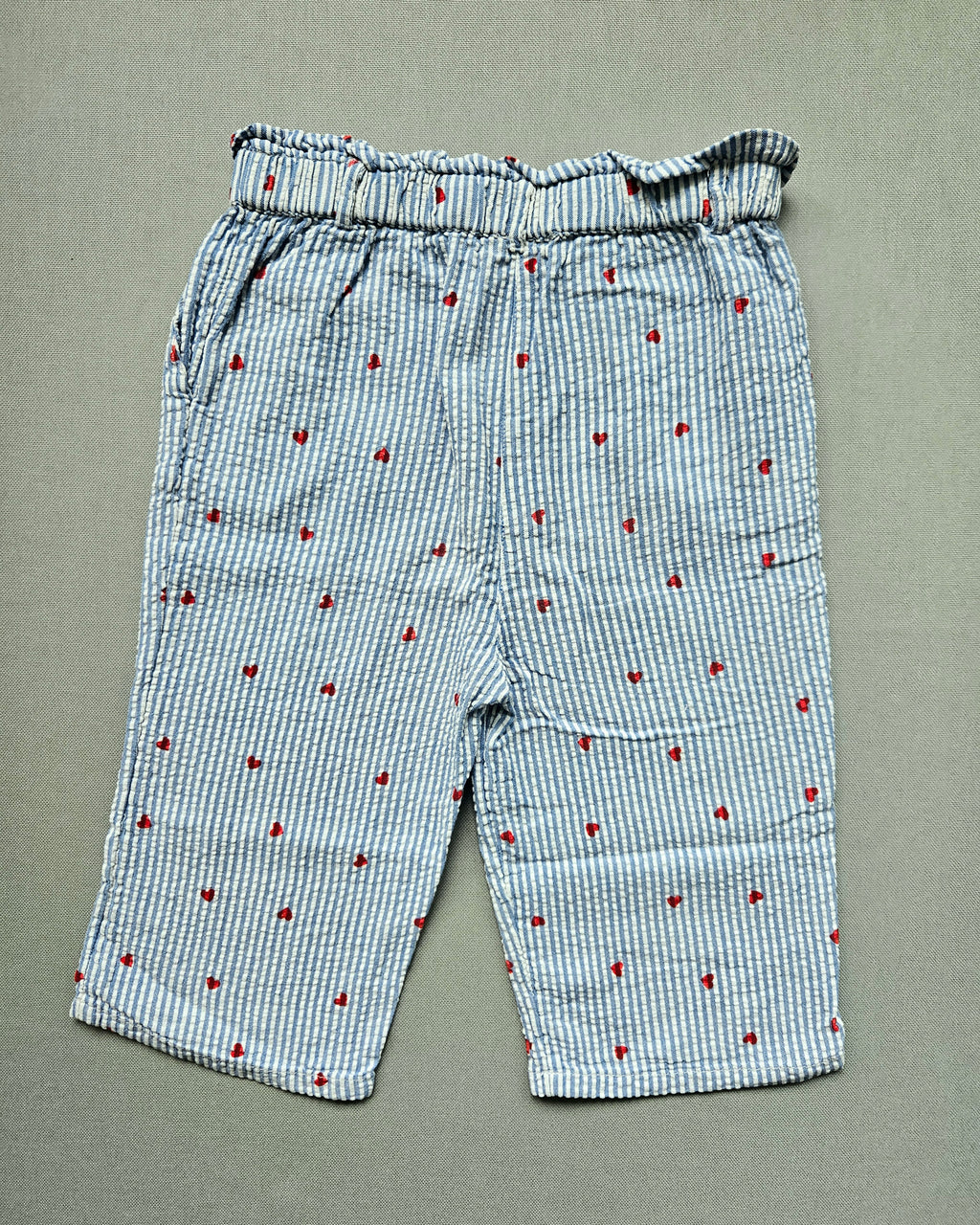 Sommerhose mit Herzchen - Größe 110 - VERTBAUDET