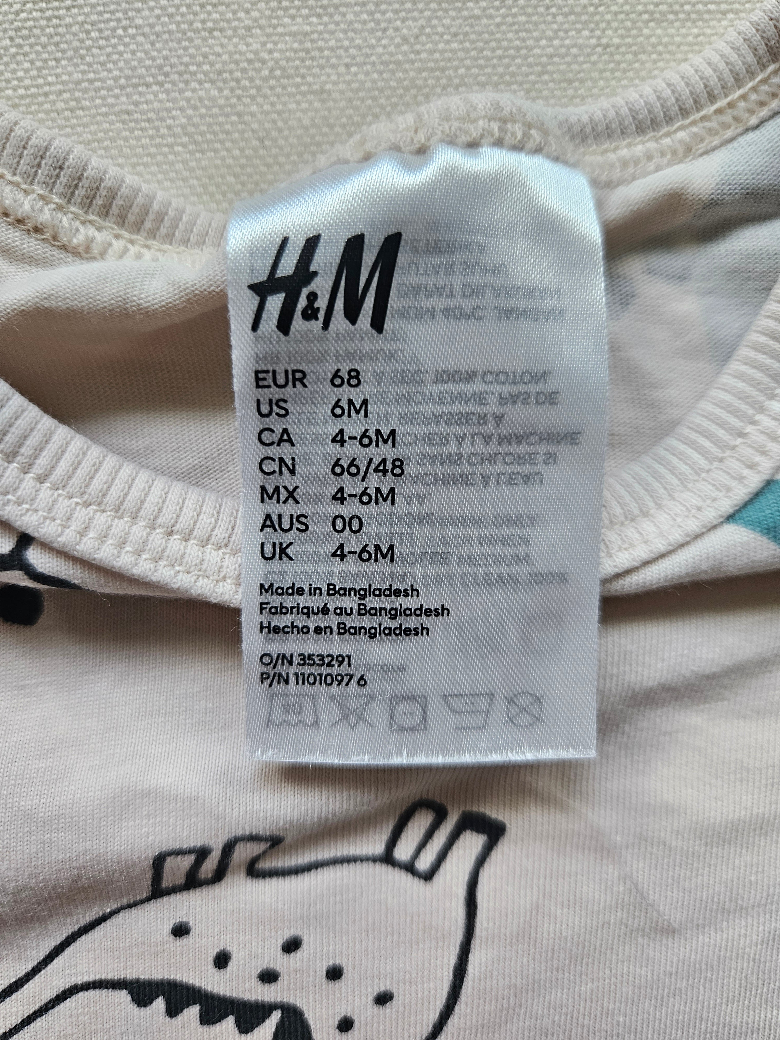 H&M & Jacky Baby Outfit Dino | 2-teilig | Gr. 68