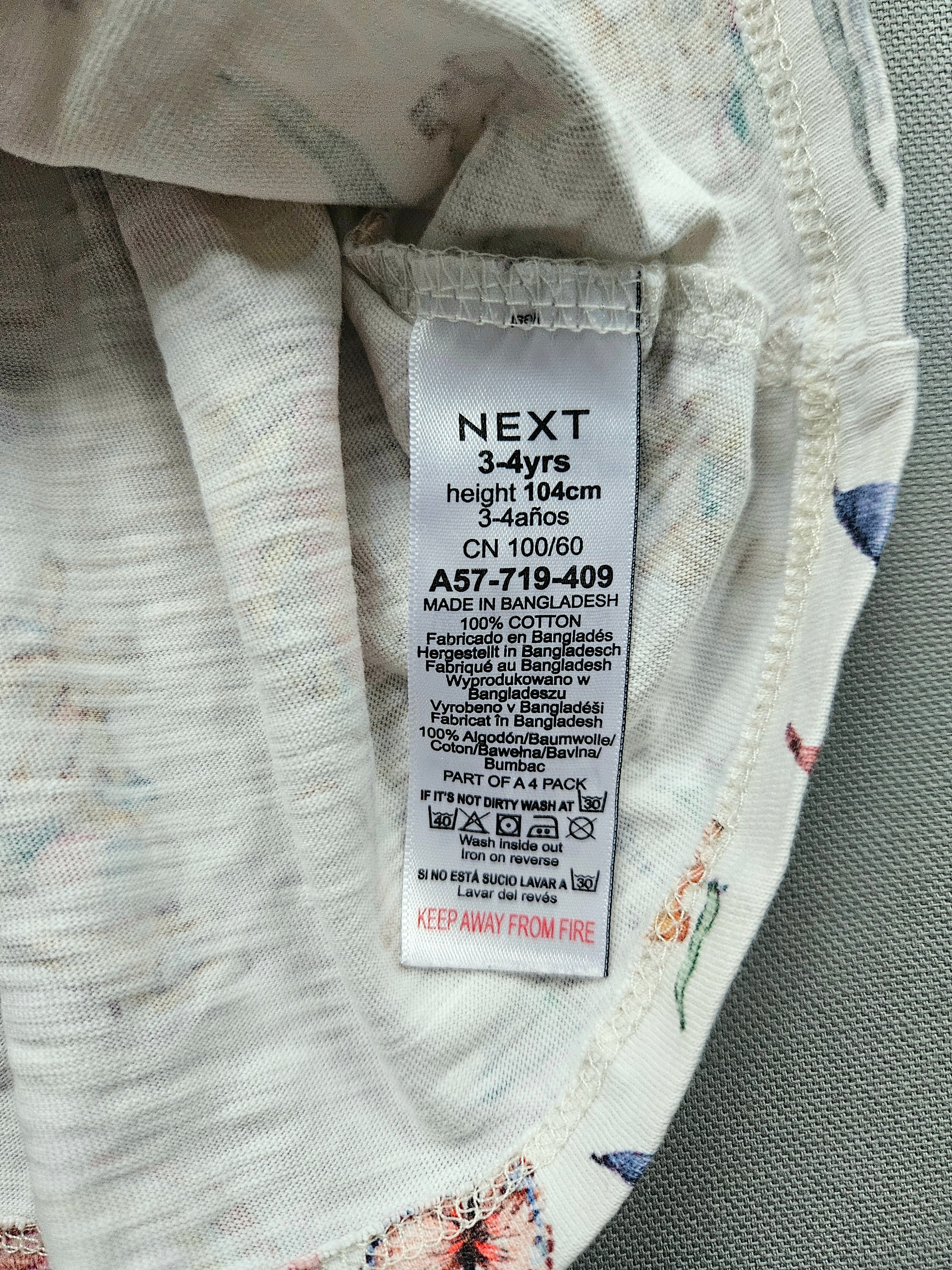 Sommer Tunika bunt mit Tier- & Strandmotiv – Gr. 104 – NEXT