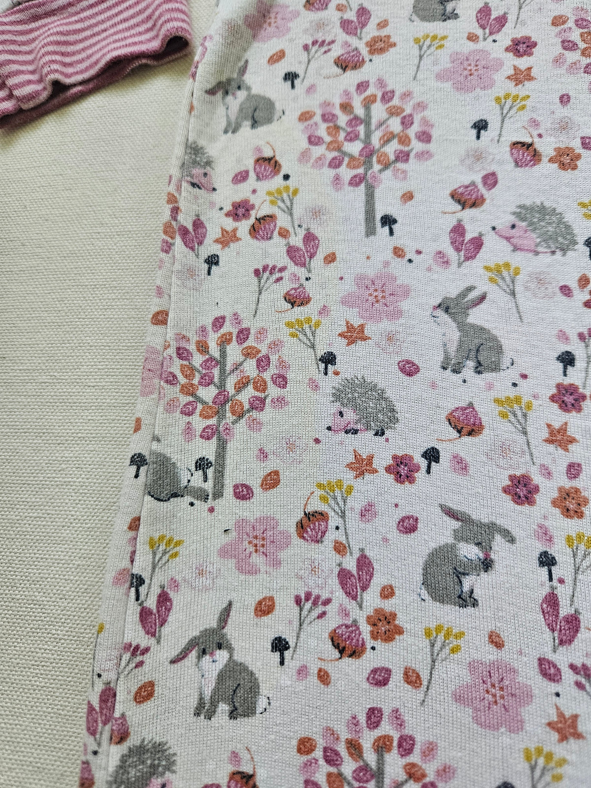 People Wear Organic Overall mit Waldtier-Print 🌸🦔 | Gr. 86/92